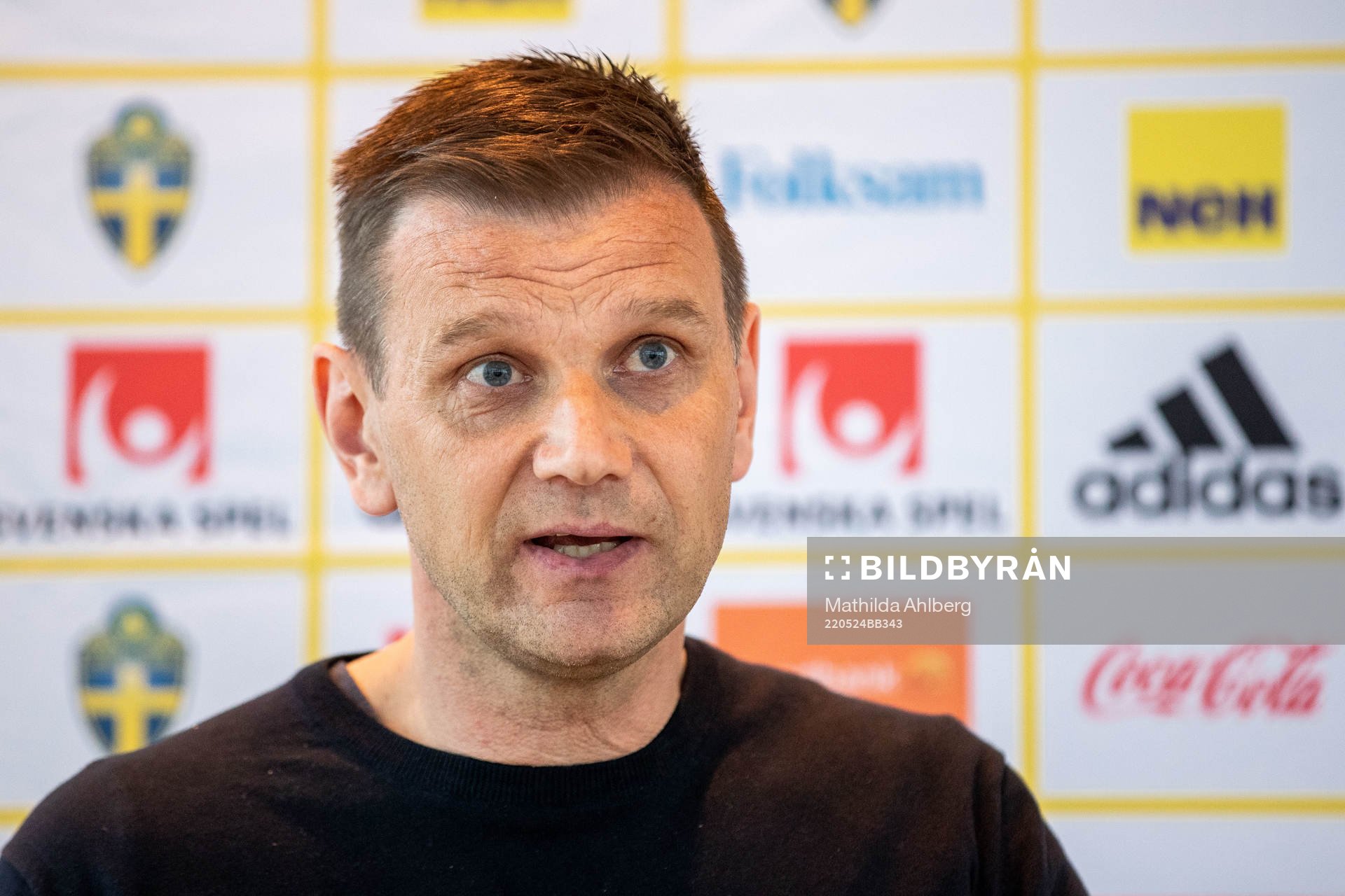Head coach Andreas Pettersson of the Swedish U21 national