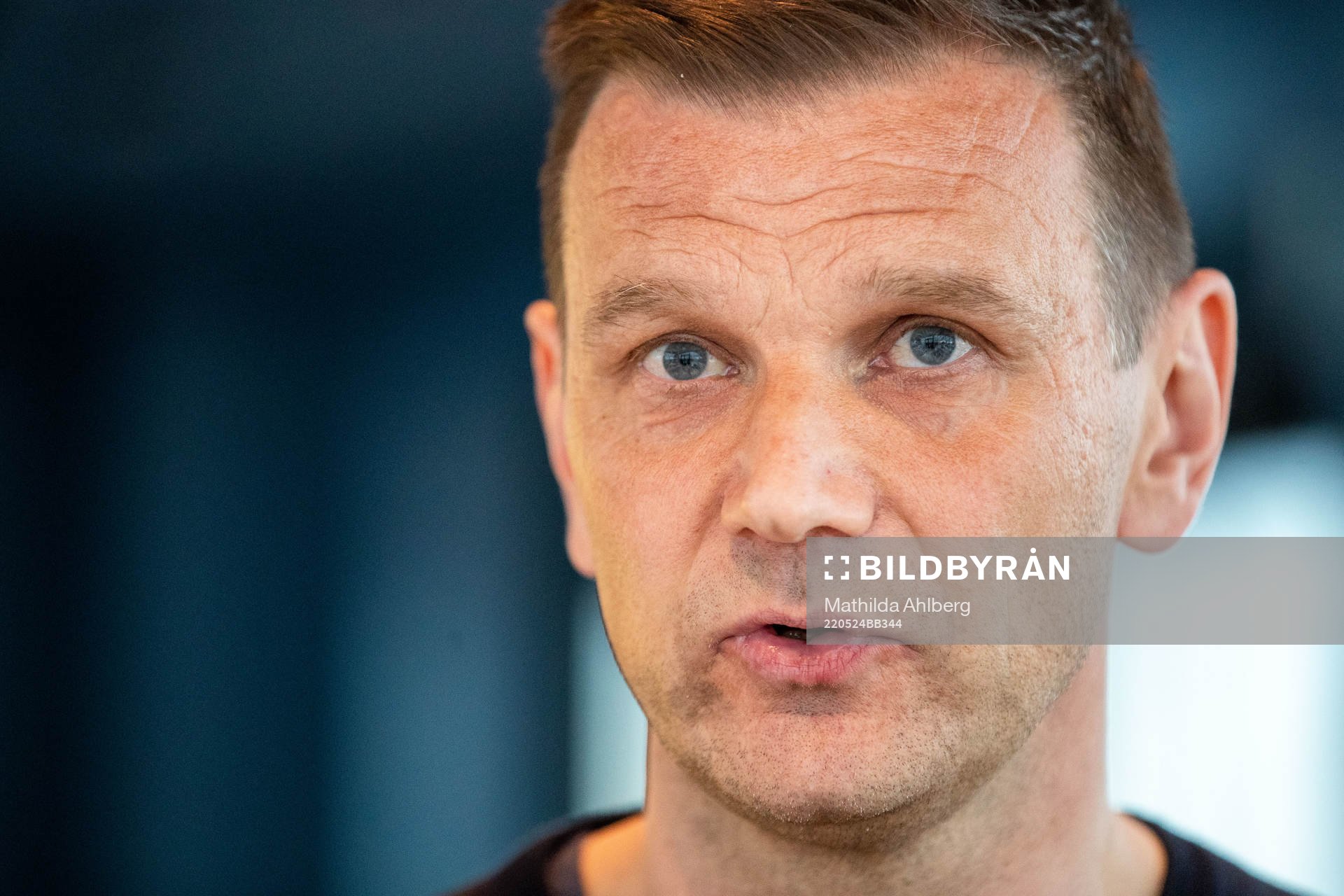 Head coach Andreas Pettersson of the Swedish U21 national