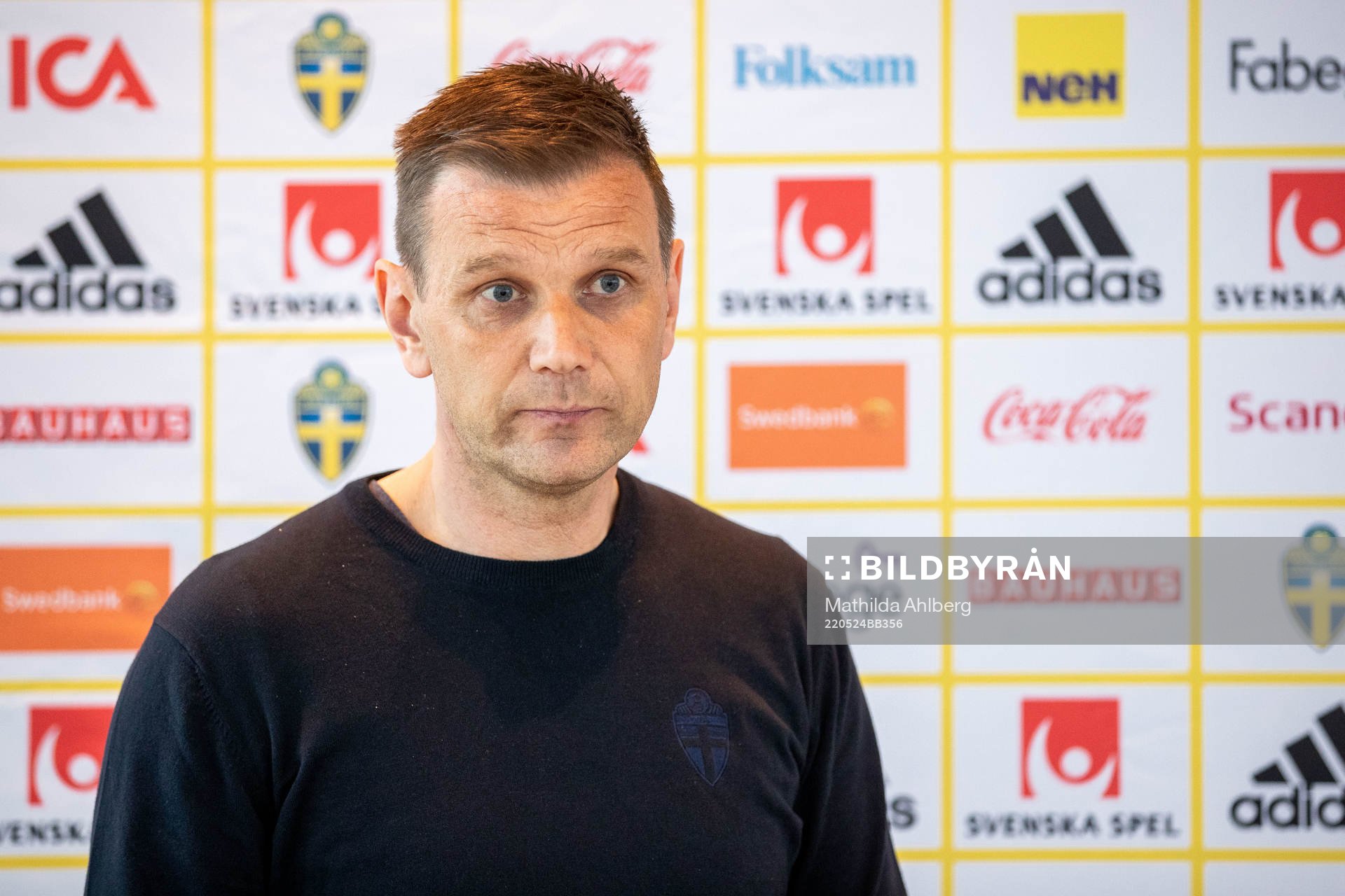 Head coach Andreas Pettersson of the Swedish U21 national