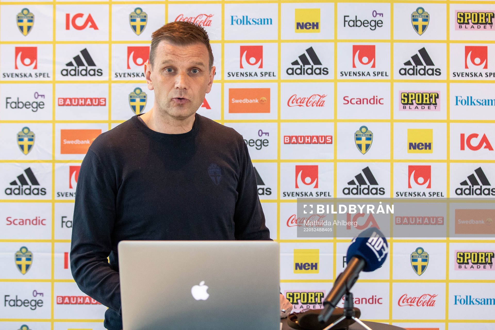 Head coach Andreas Pettersson of the Swedish U21 national
