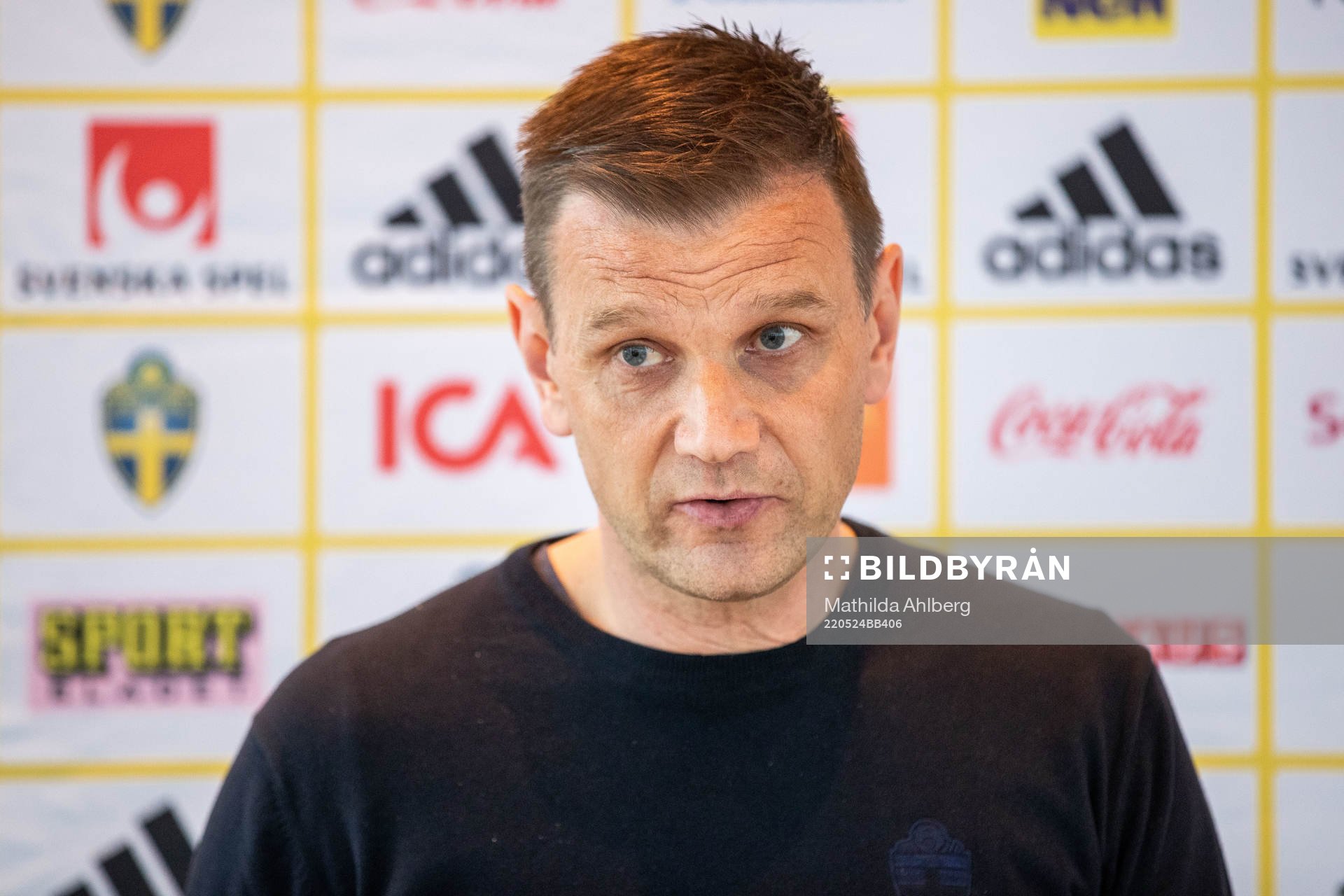 Head coach Andreas Pettersson of the Swedish U21 national