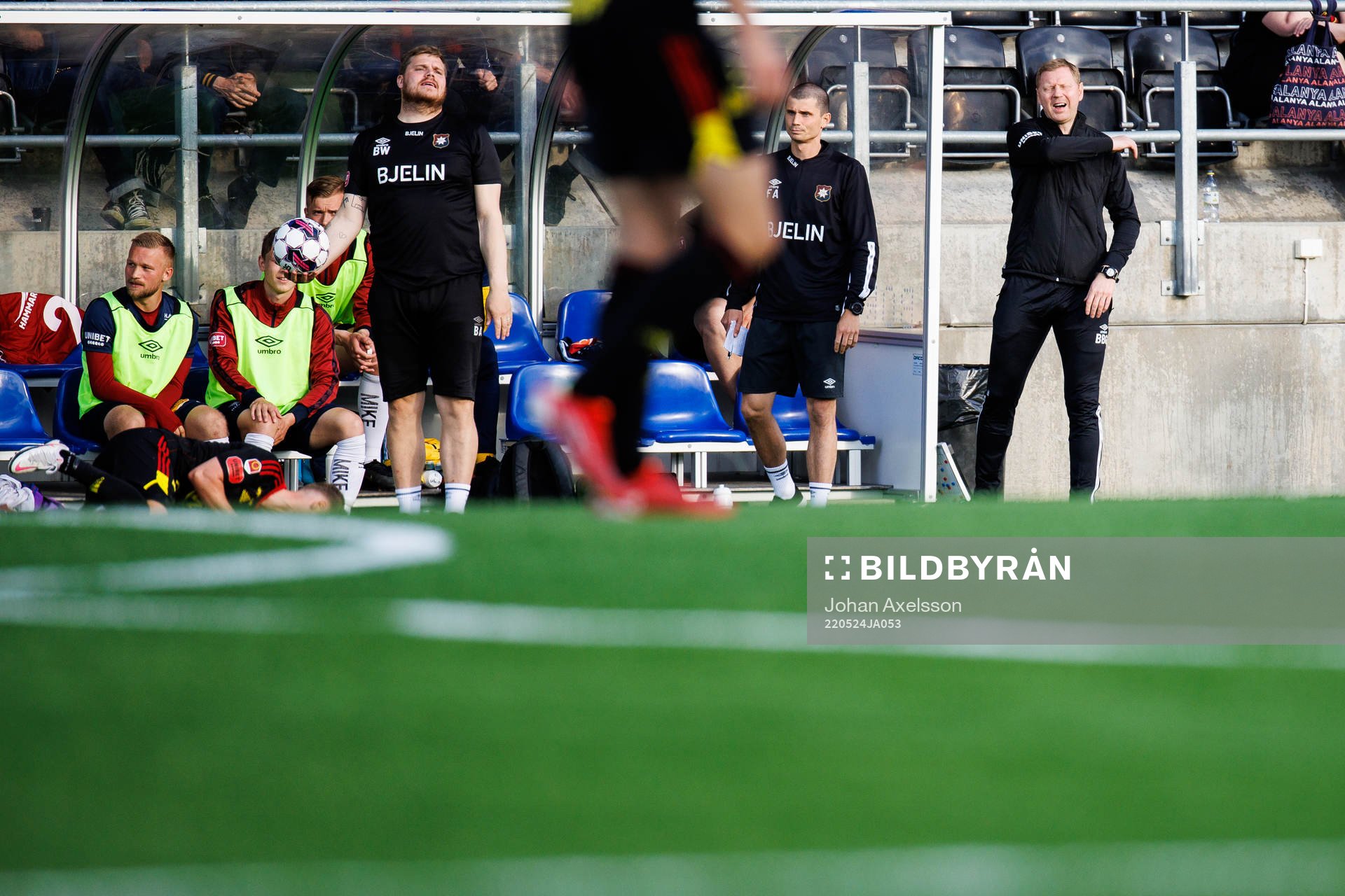 Örgrytes tränare Brynjar Gunnarsson  reagerar