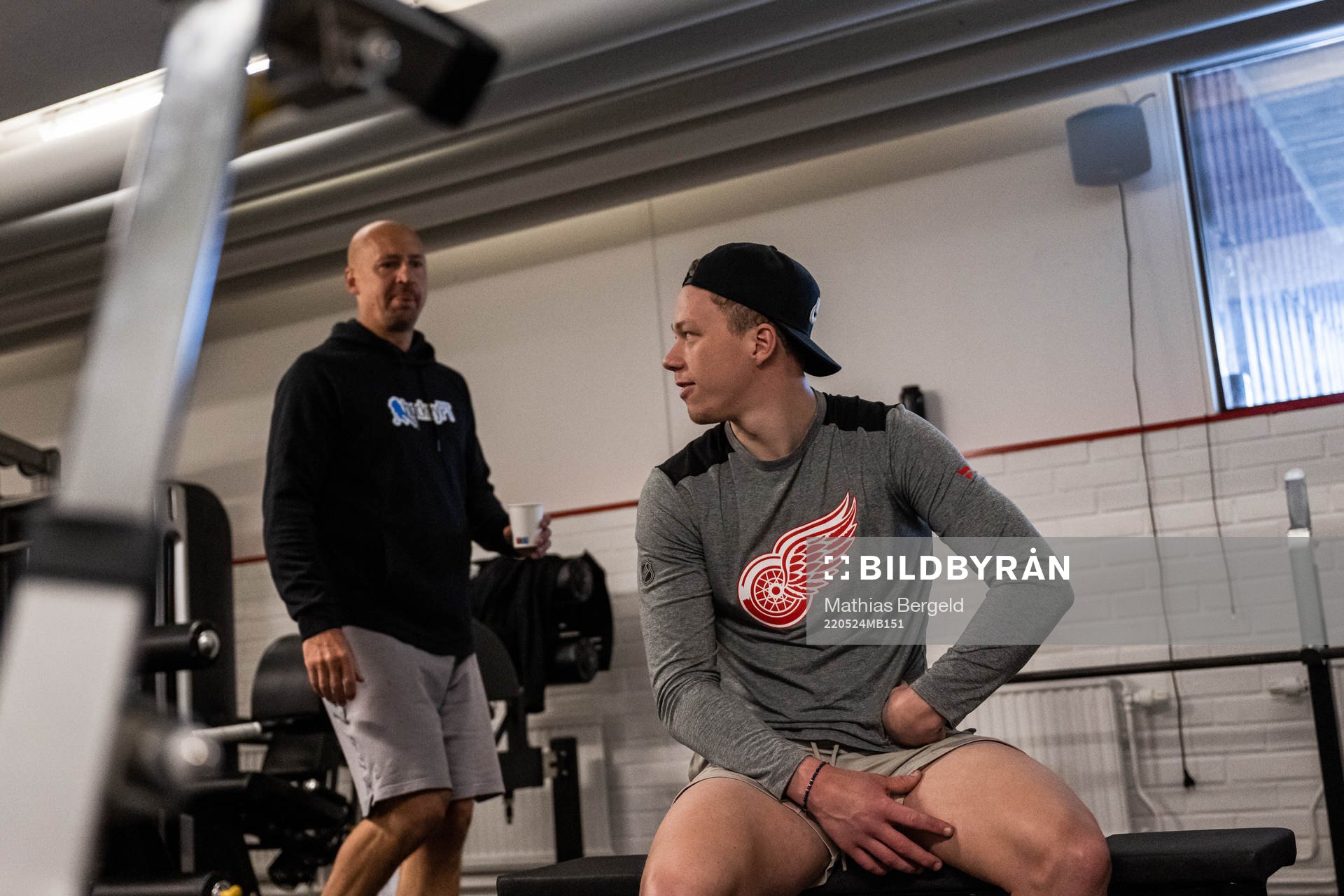 Andreas Larsson, personlig tränare och Detroit Red Wings