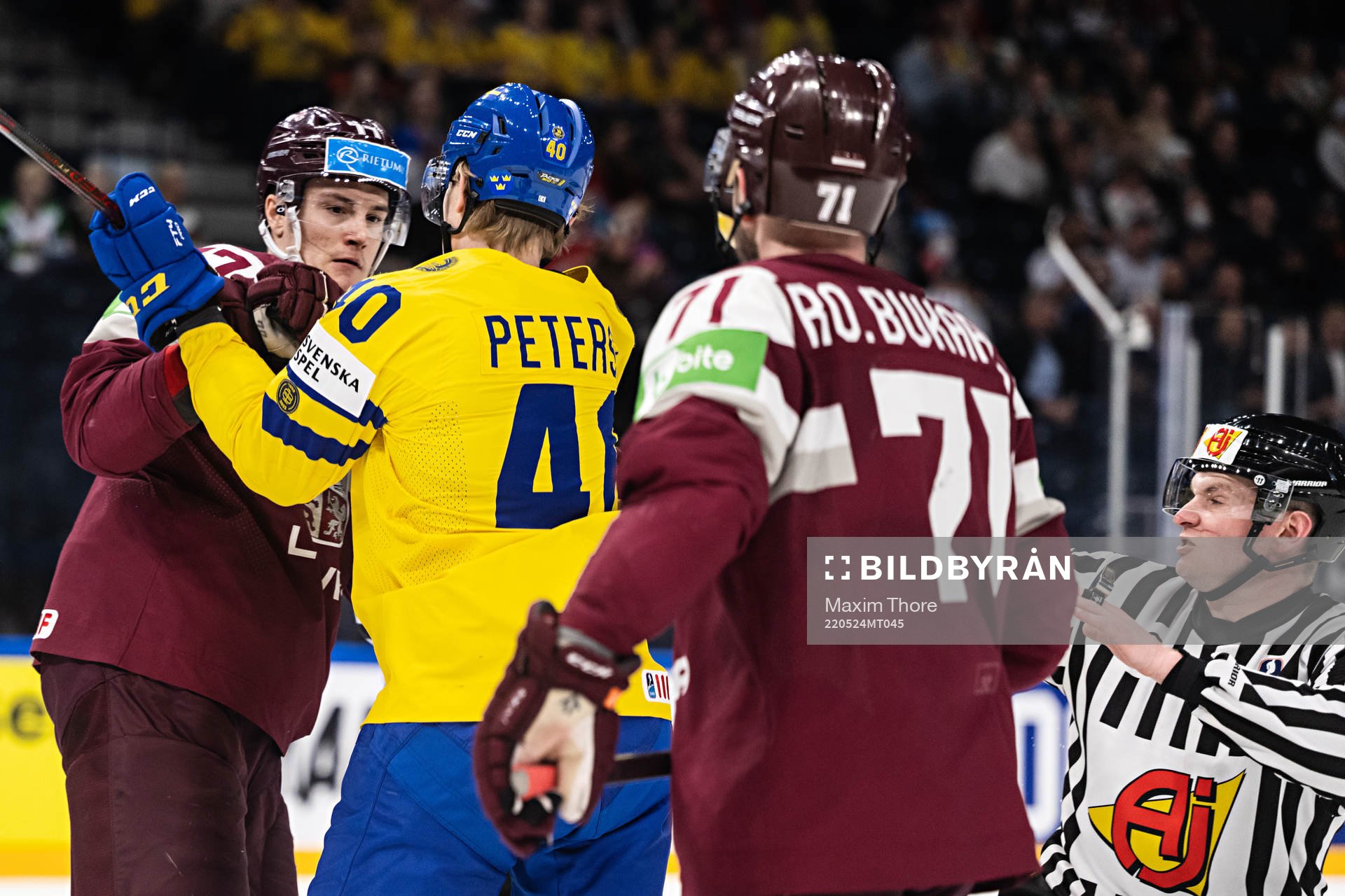 Kristaps Zille of Latvia and Jacob Peterson of Sweden