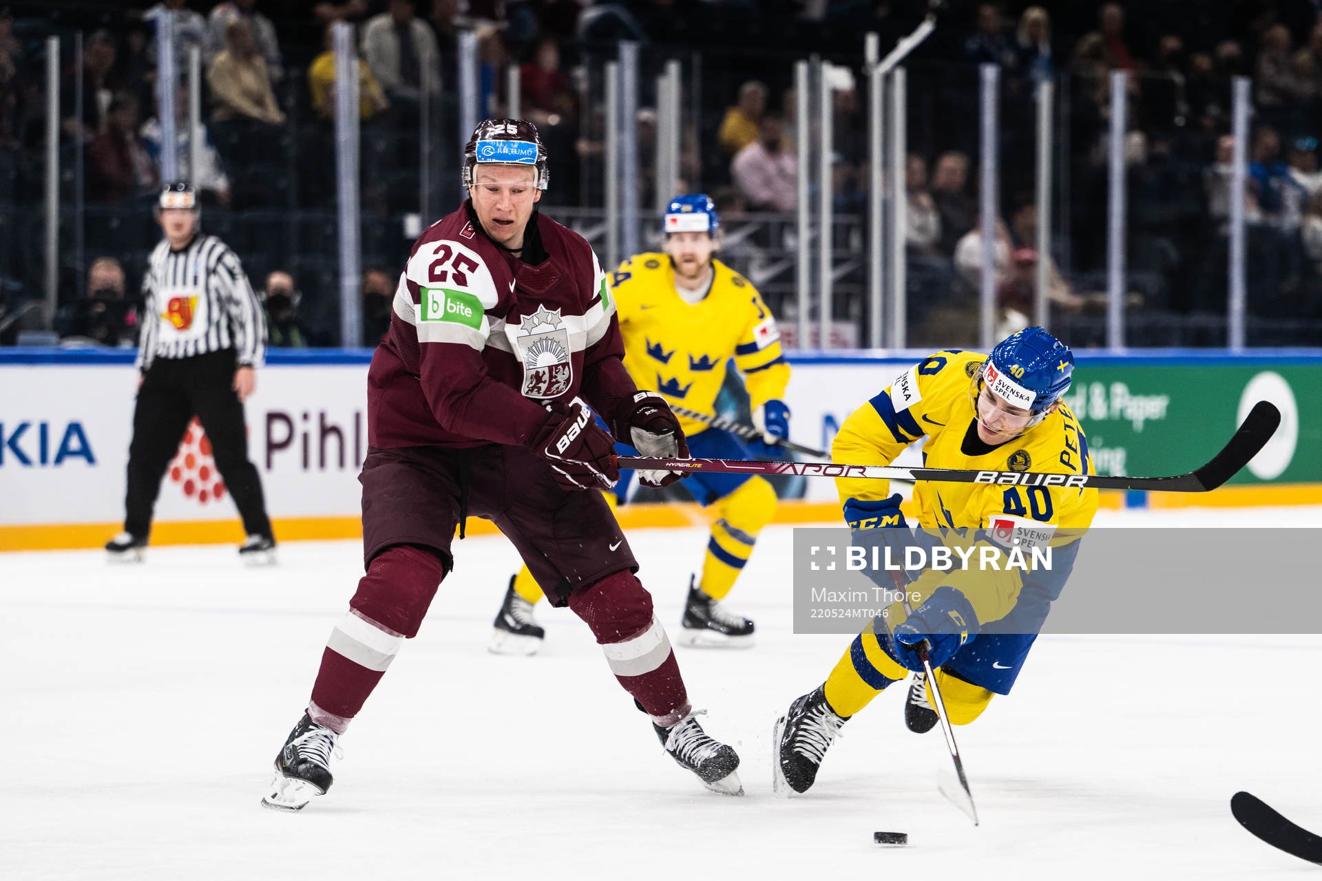 Andris Dzerins of Latvia and Jacob Peterson of Sweden