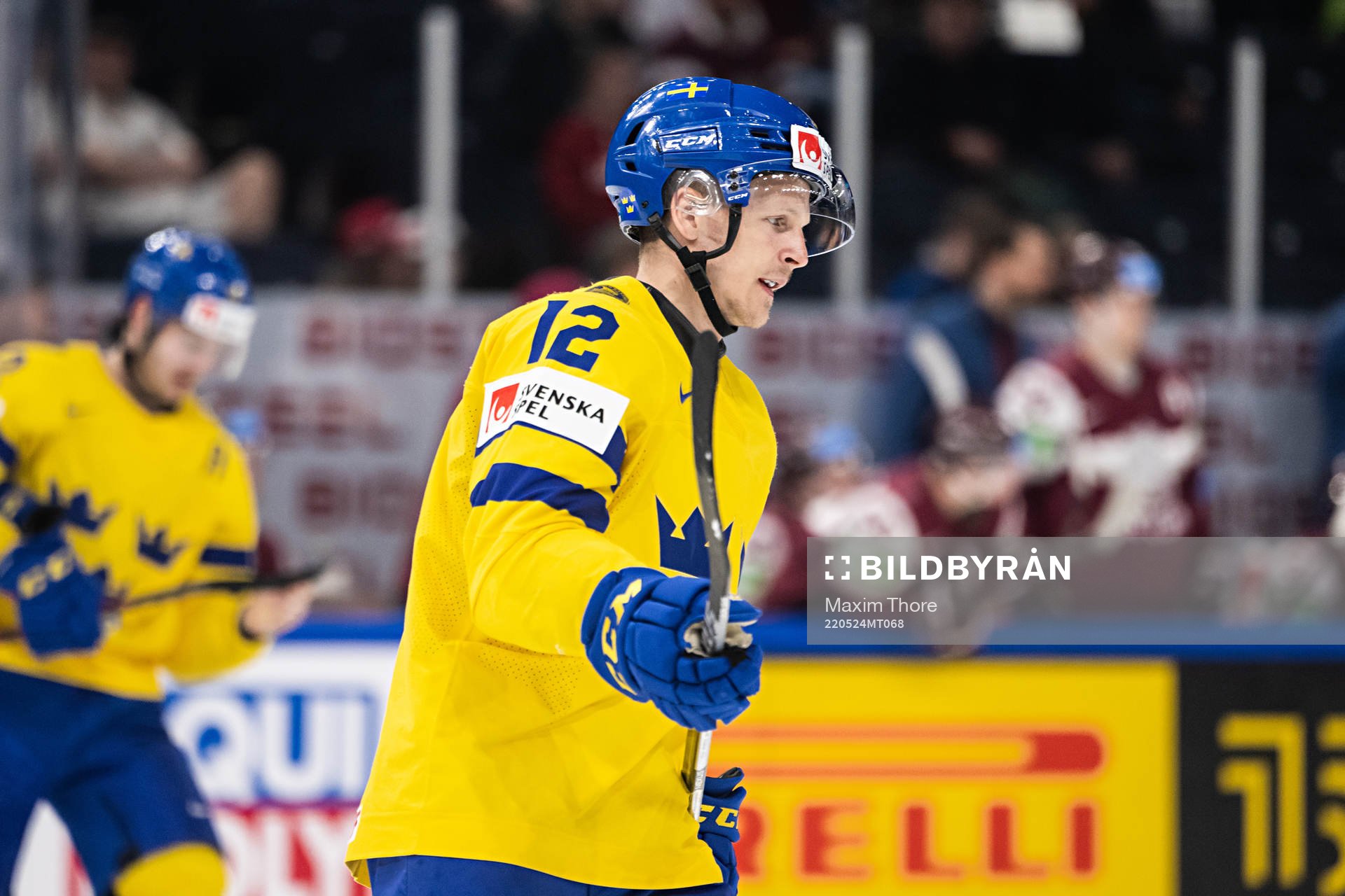 Max Friberg of Sweden looks dejected
