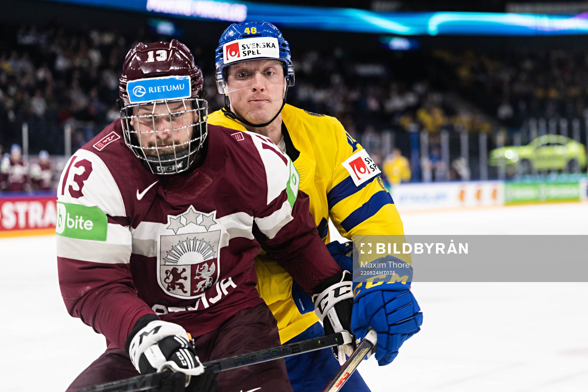 Rihards Bukarts of Latvia and Carl Klingberg of Sweden