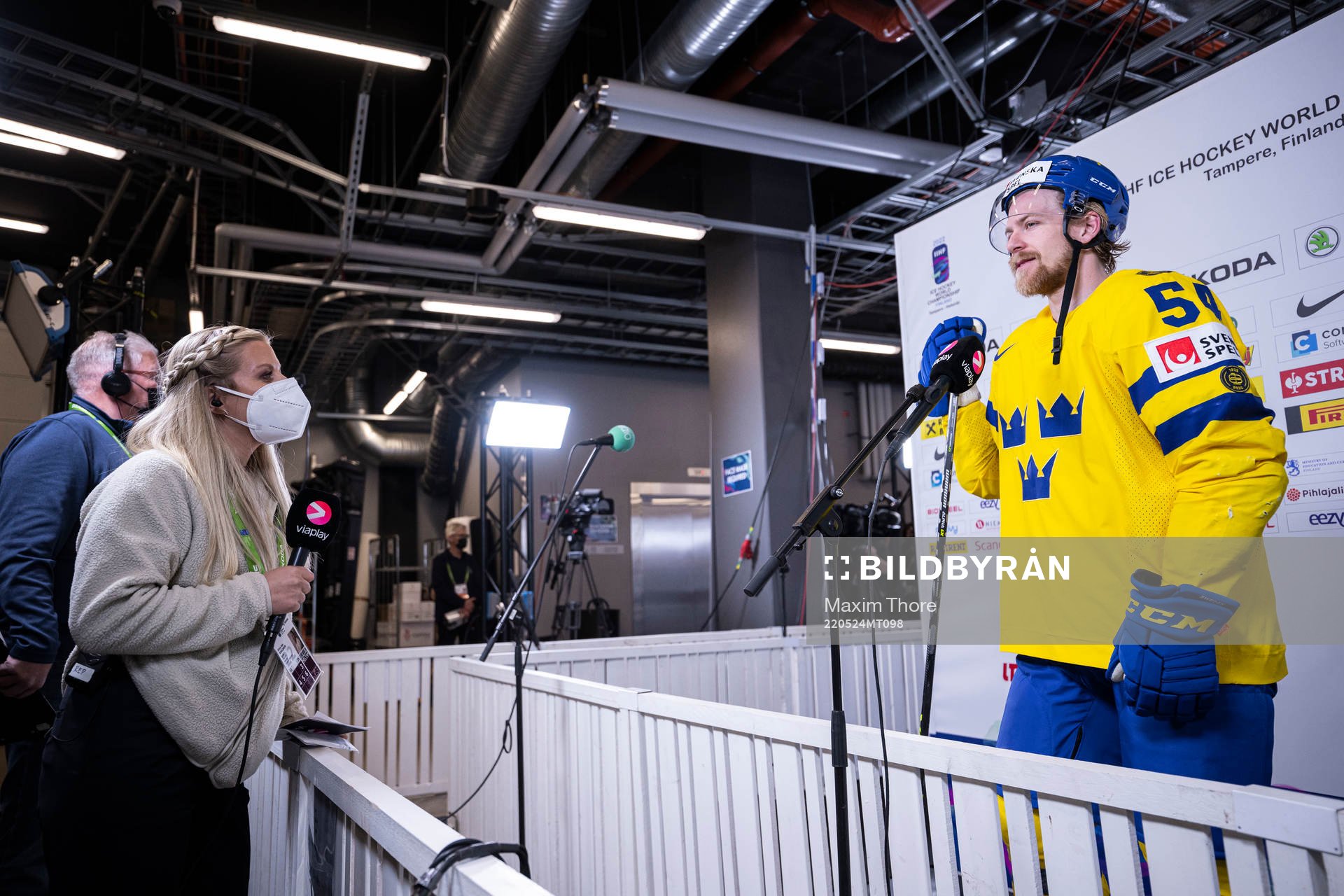Anton Lindholm of Sweden interviewed by Erica Carlsson from