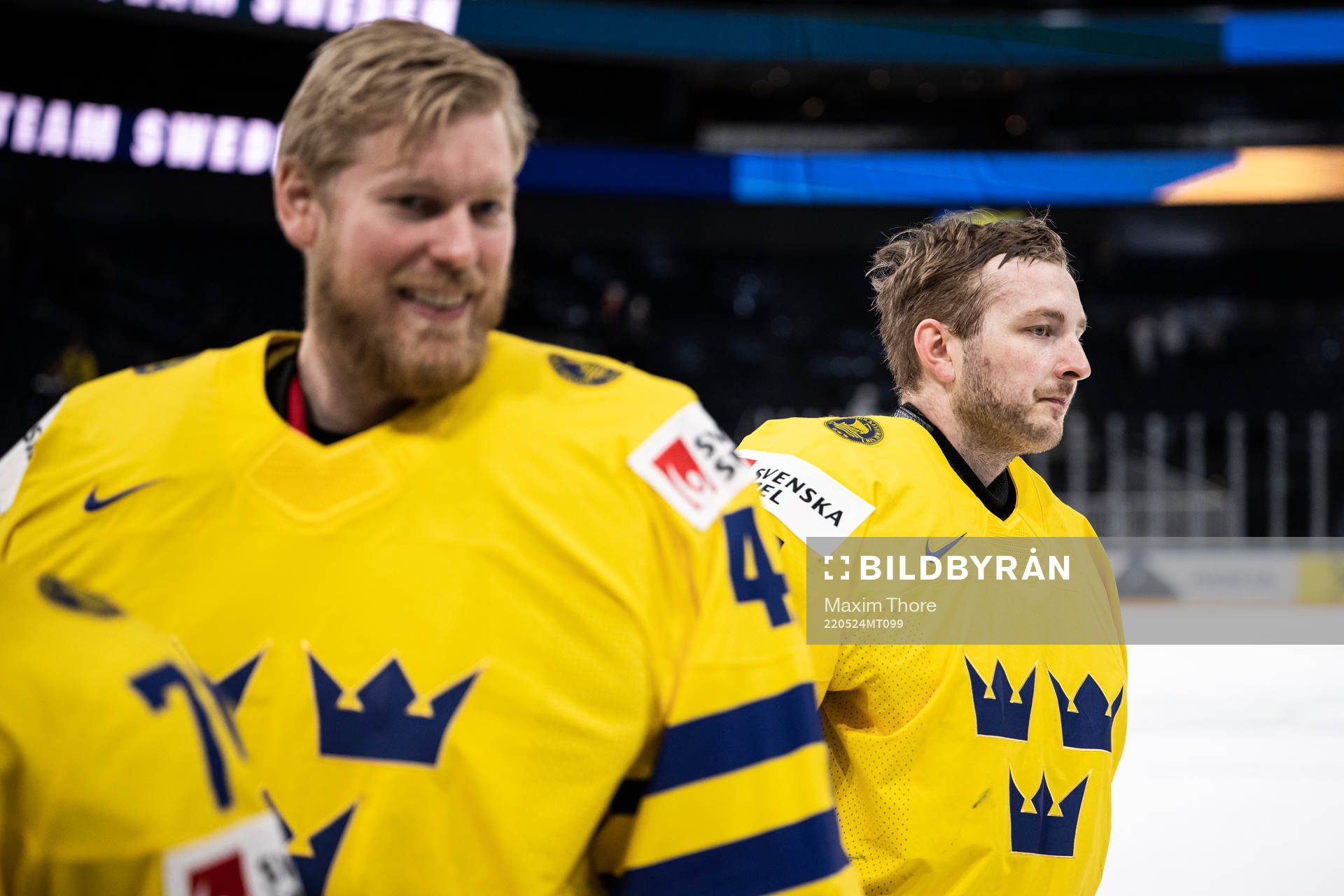 Goaltender Magnus Hellberg and goaltender Linus Ullmark of