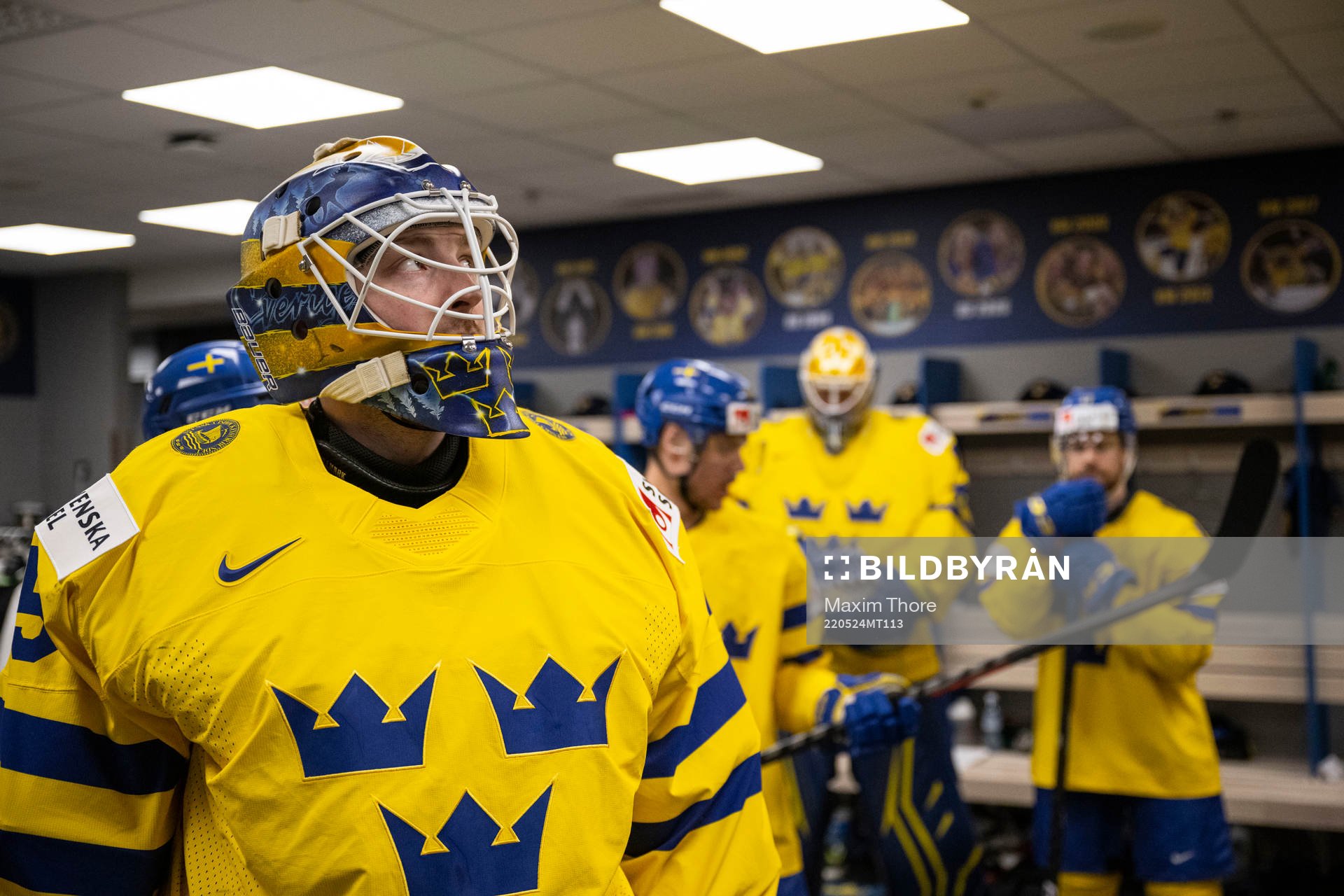 Goaltender Linus Ullmark of Sweden