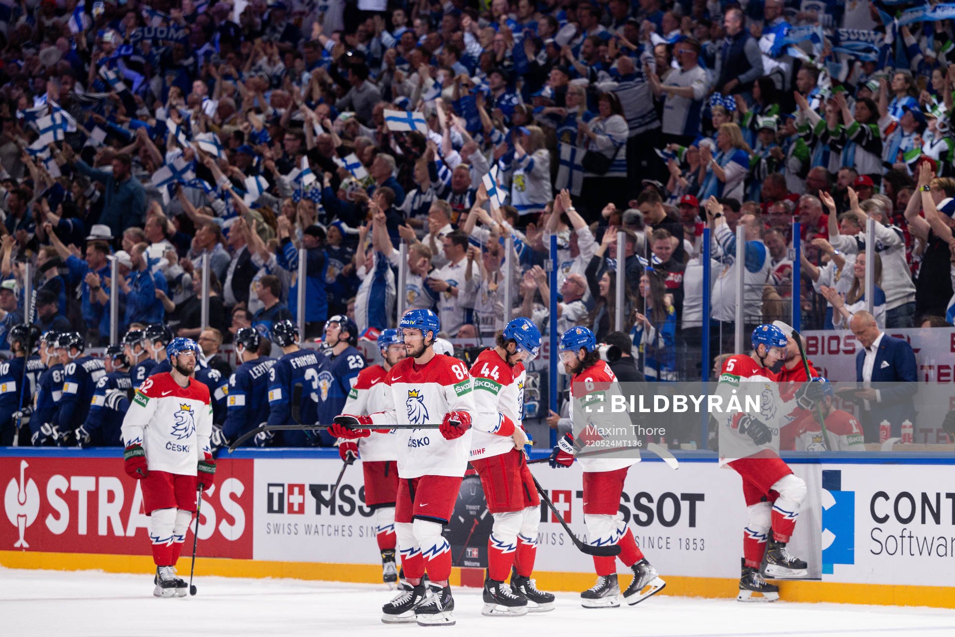 Players of Czech Republic look dejected