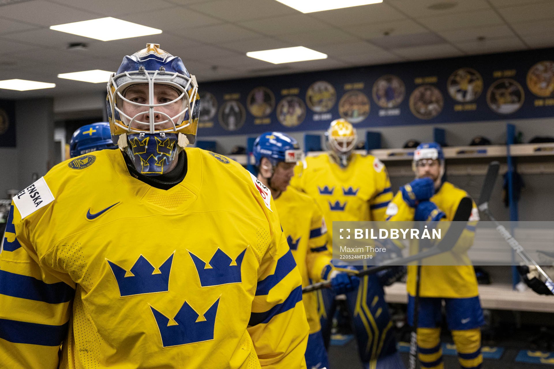 Goaltender Linus Ullmark of Sweden