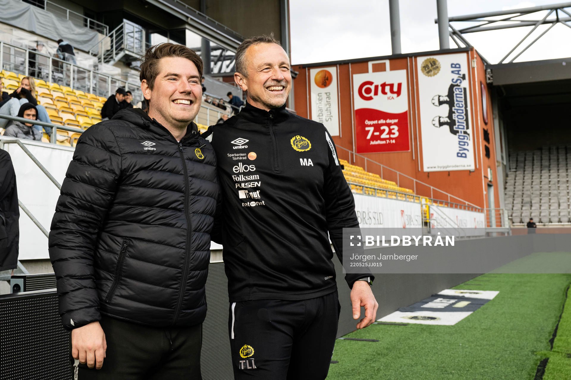 Elfsborgs tränare Nicholas Wallin och Milan Aleksic