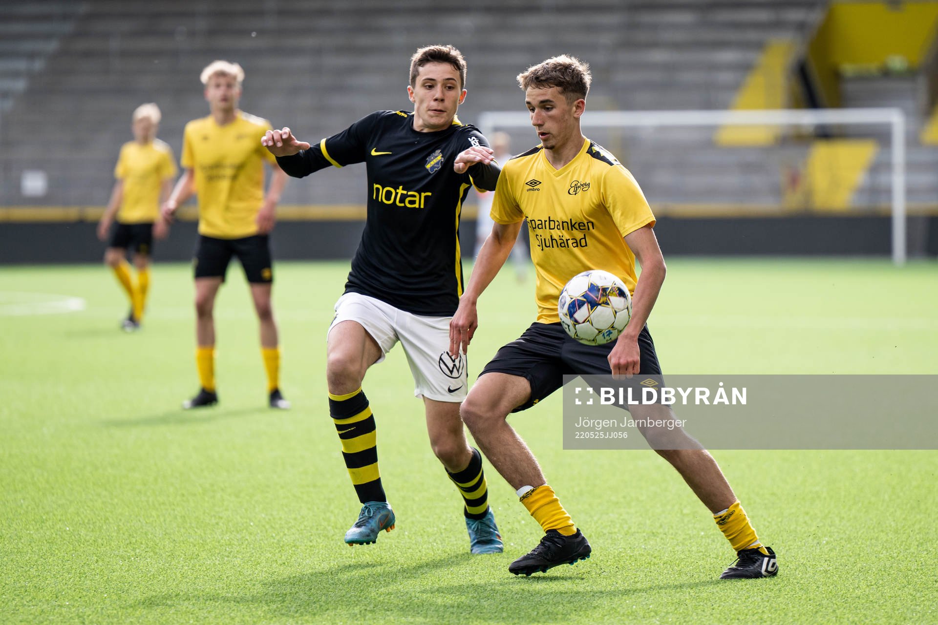AIKs Linus Järeteg och Elfsborgs Elijas Gunnergård