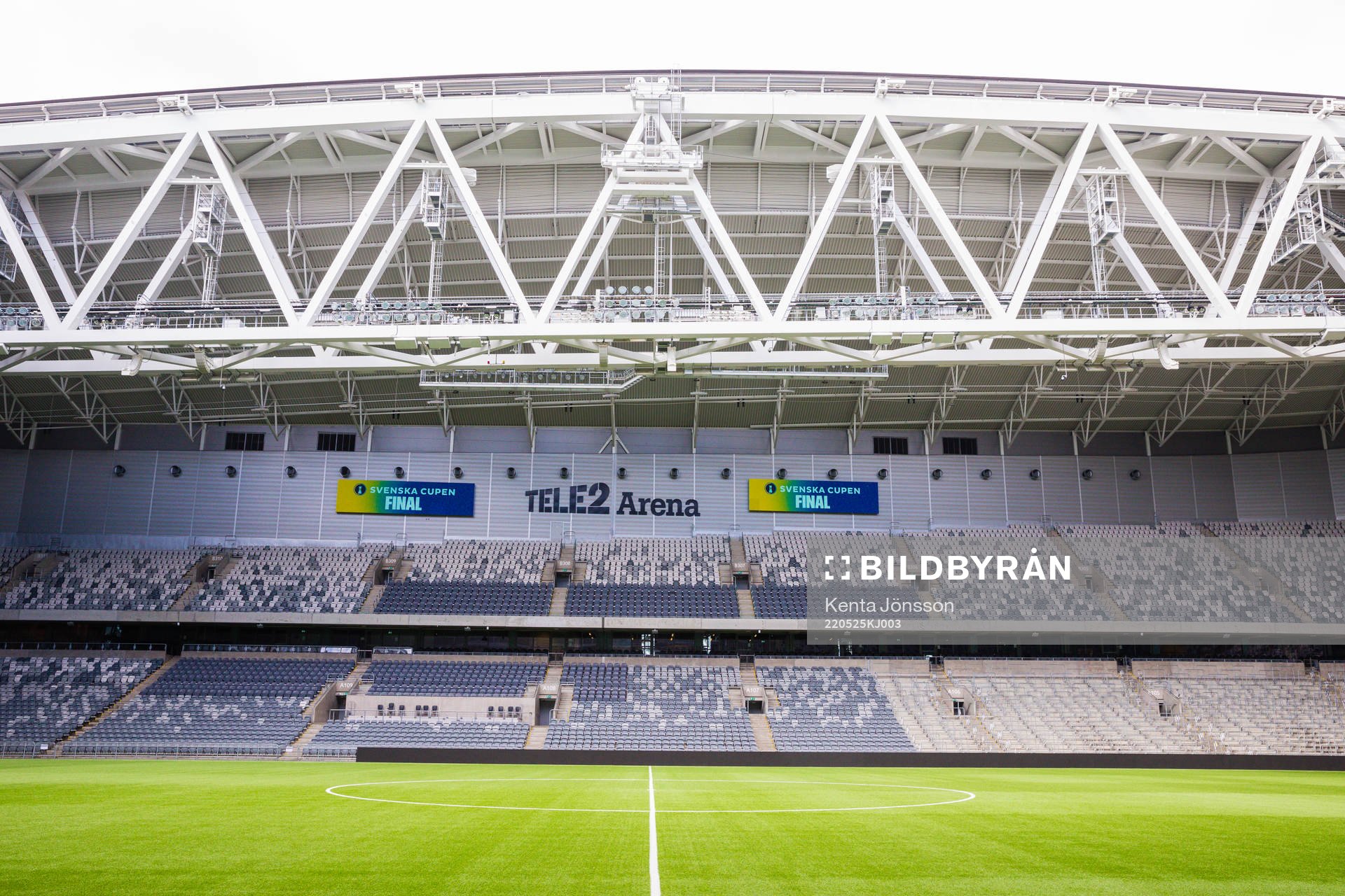 Tele2 Arena innan en träning