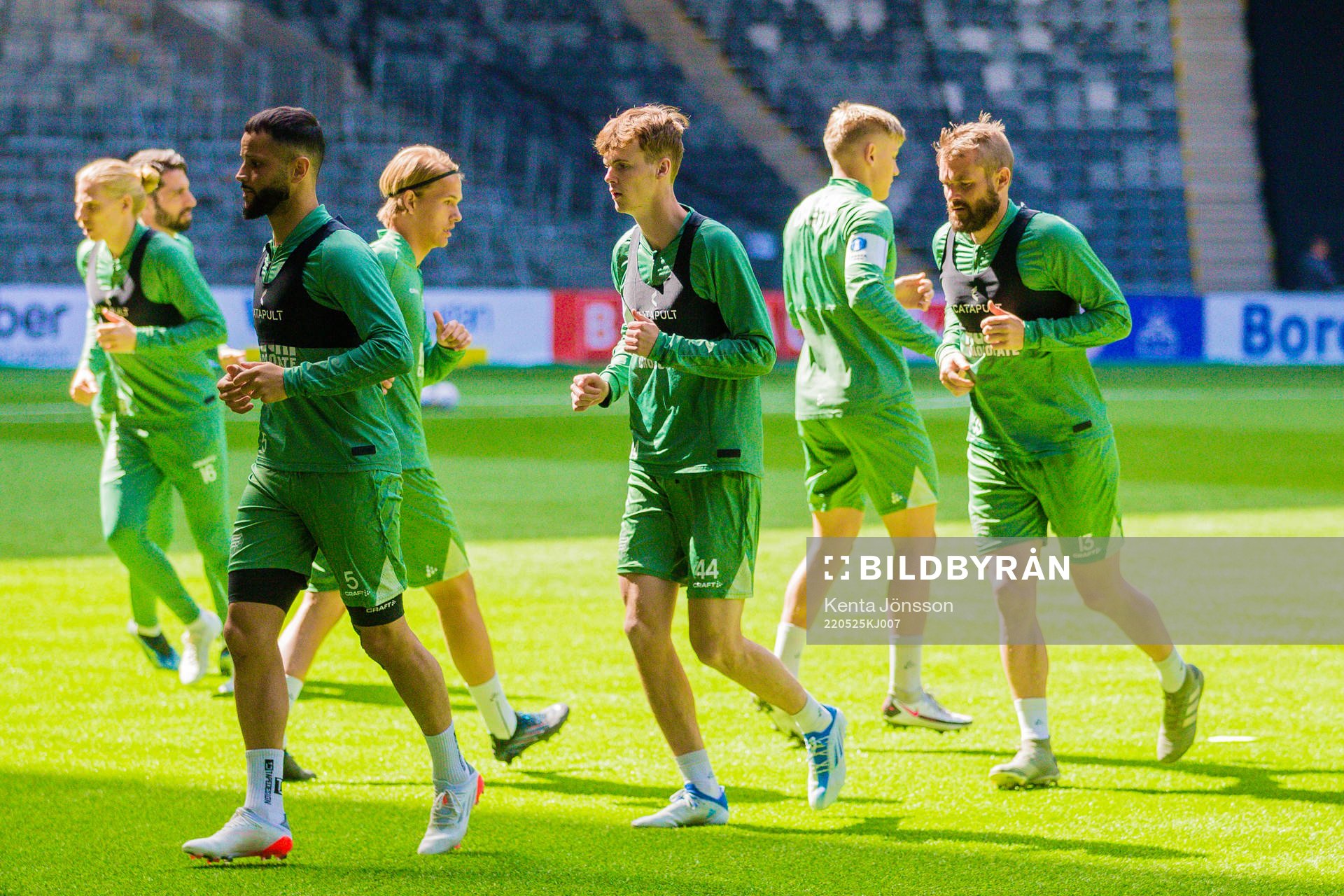 Hammarbys Mohanad Jeahze, Williot Swedberg och Mads Fenger