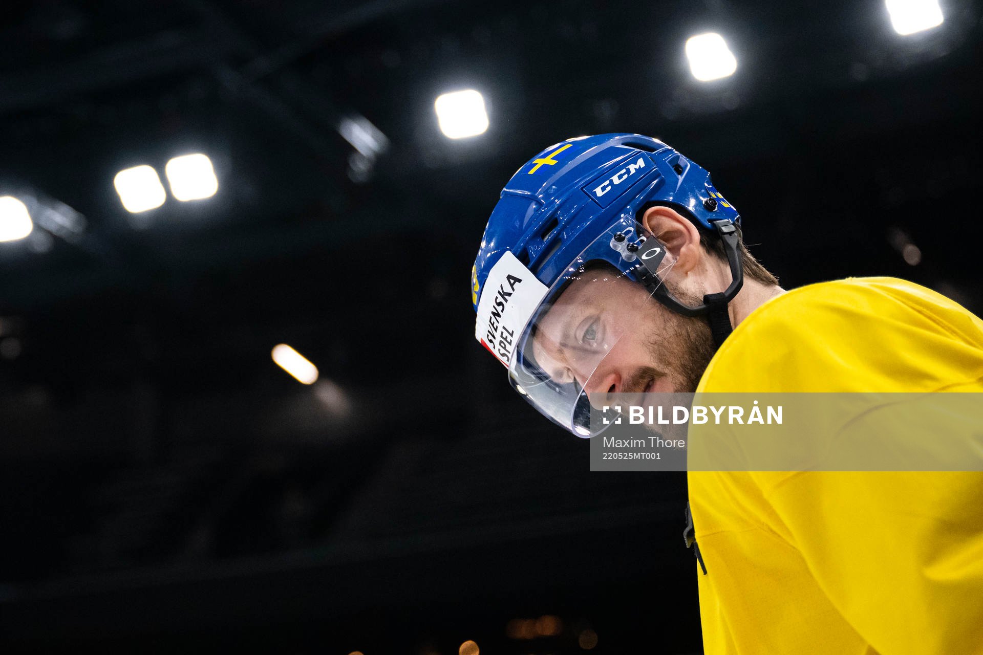 Oliver Ekman Larsson of Sweden at a practice session