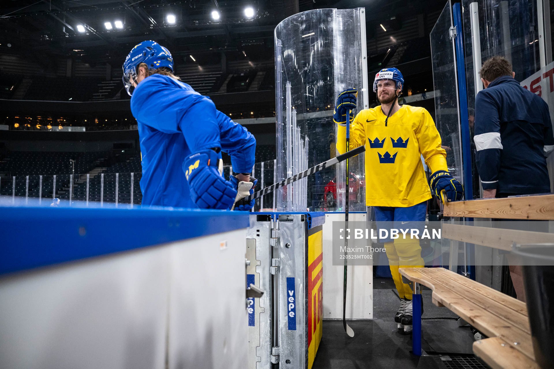 Oliver Ekman Larsson of Sweden at a practice session