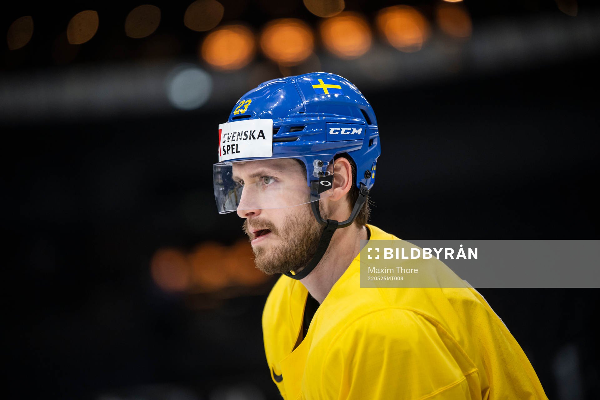 Oliver Ekman Larsson of Sweden at a practice session