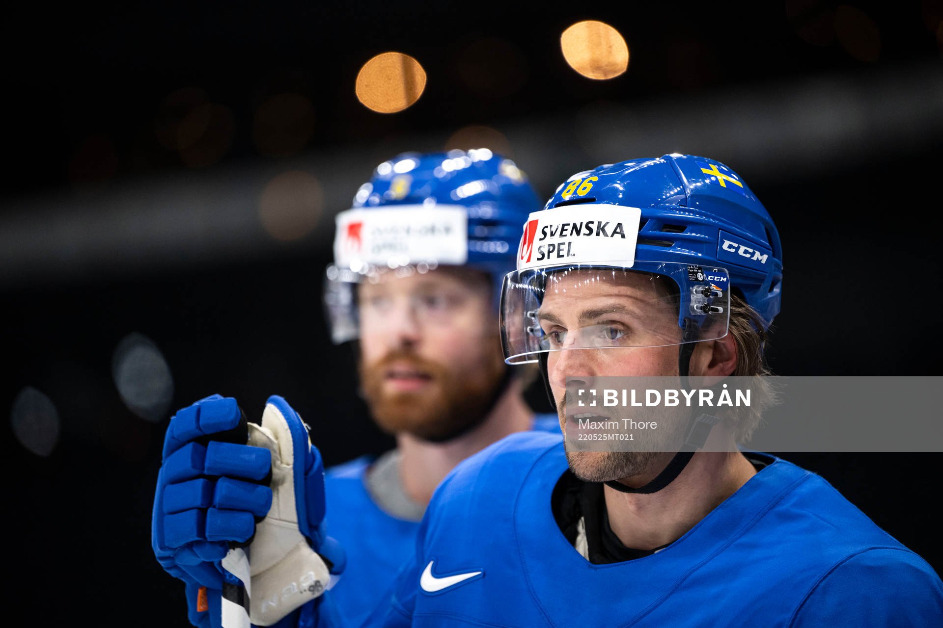 Mathias Bromé of Sweden at a practice session