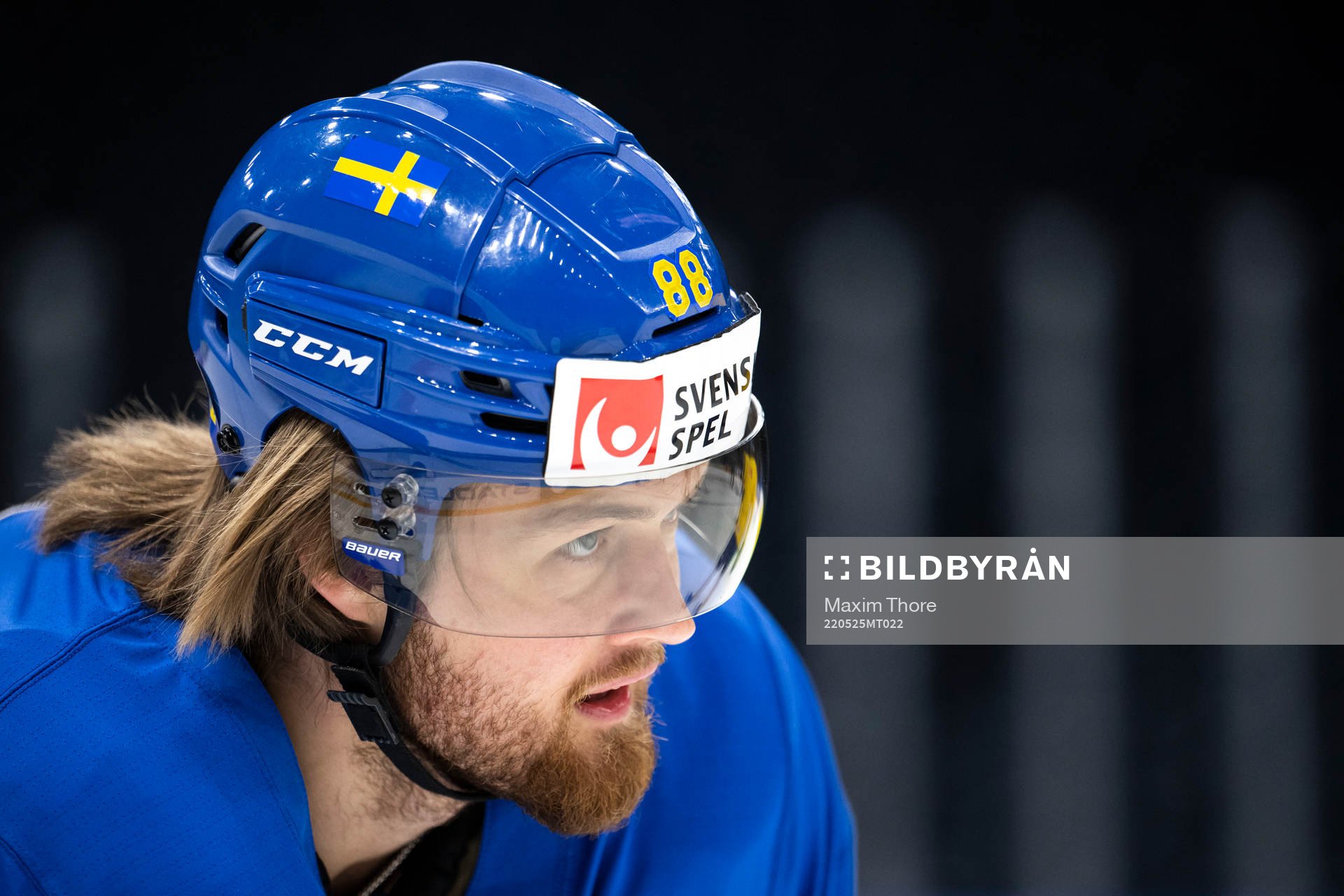 William Nylander of Sweden at a practice session