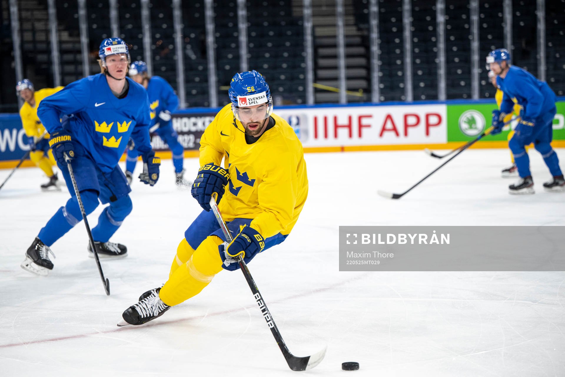 Erik Gustafsson of Sweden at a practice session