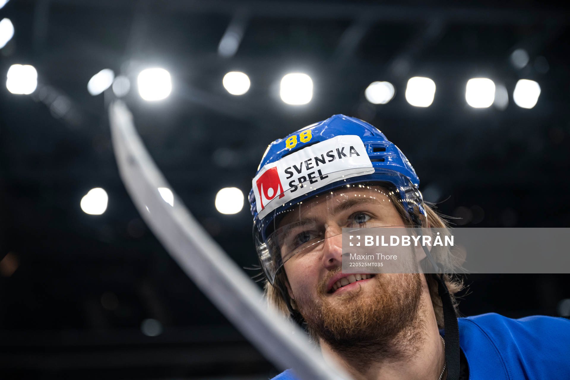 William Nylander  of Sweden at a practice session