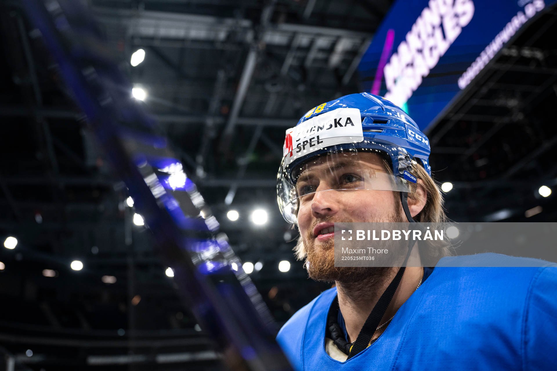 William Nylander of Sweden at a practice session