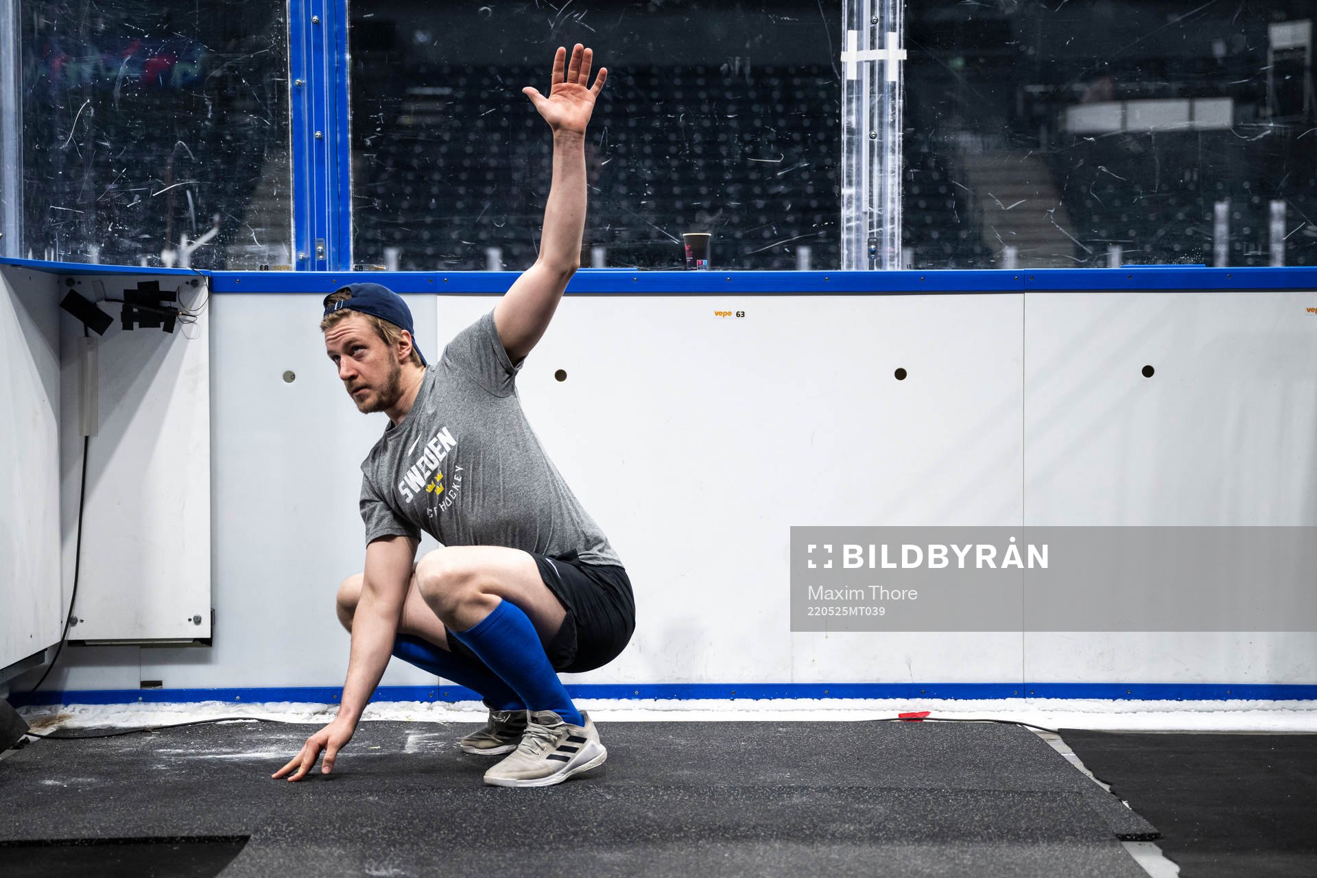 Jonathan Pudas of Sweden at a practice session