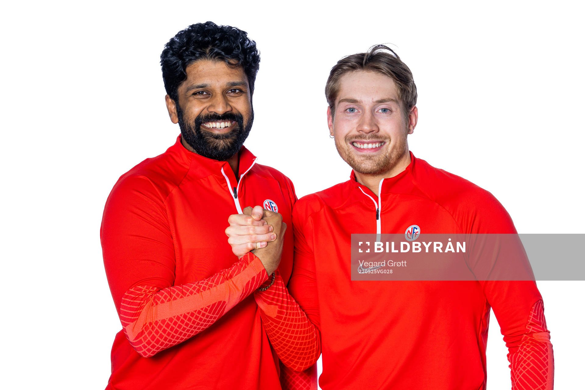 Thilip Thangarasa and Johan Færaas of the Norwegian
