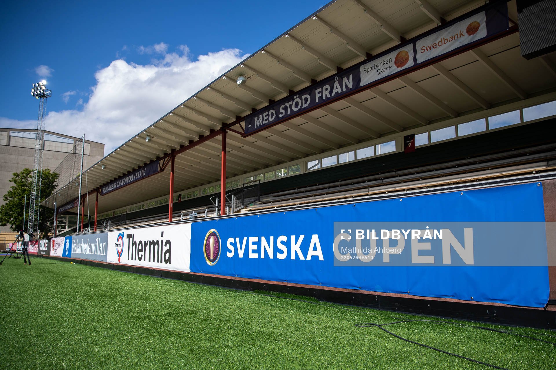 Reklamskylt för Svenska cupen