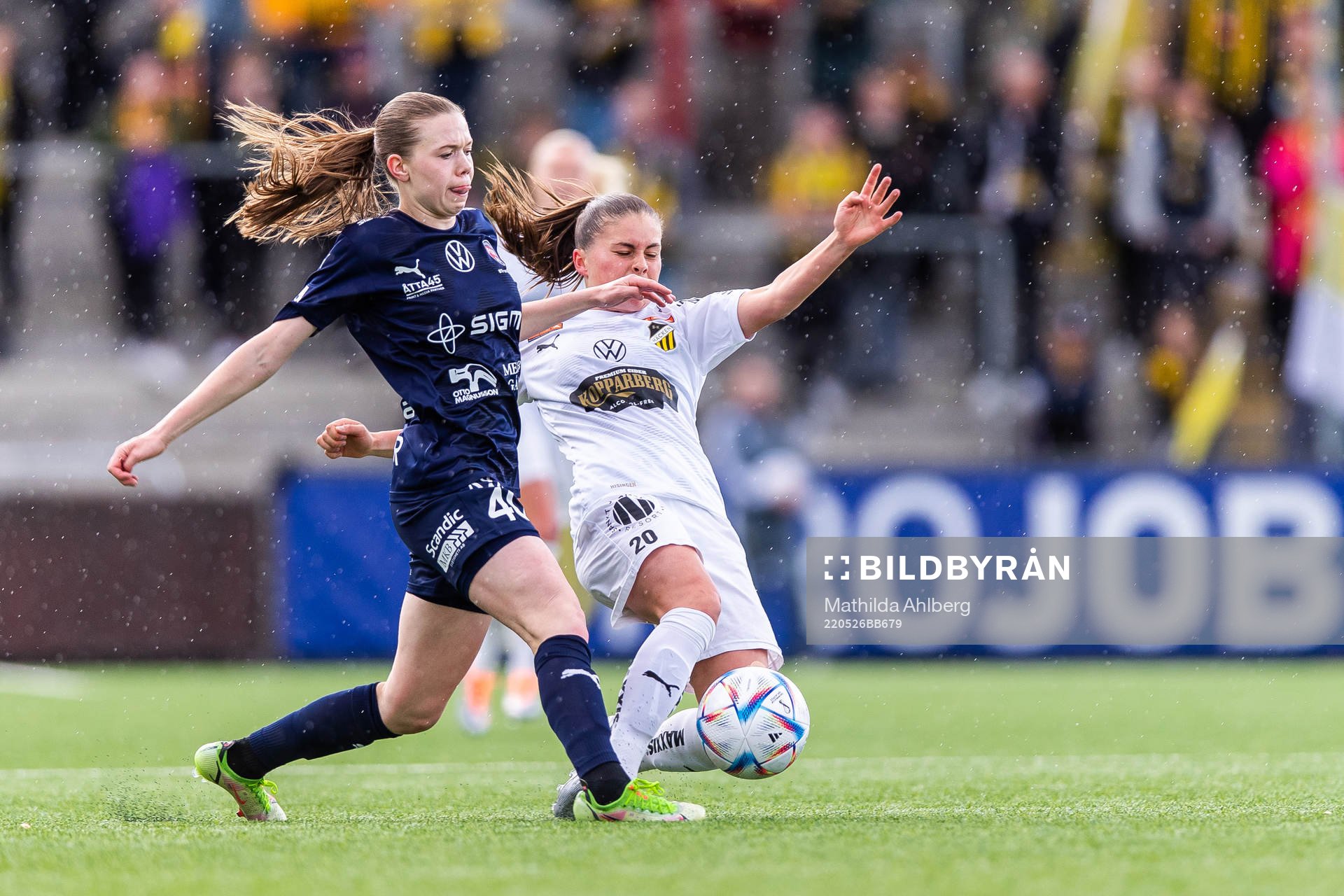 Rosengårds Bea Sprung och Häckens Hanna Wijk