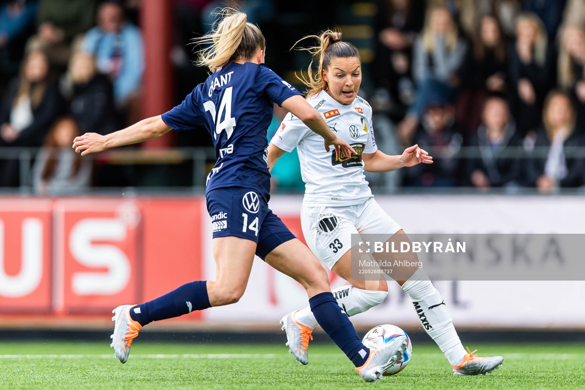 Rosengårds Charlotte Grant och Häckens Johanna Ryttning