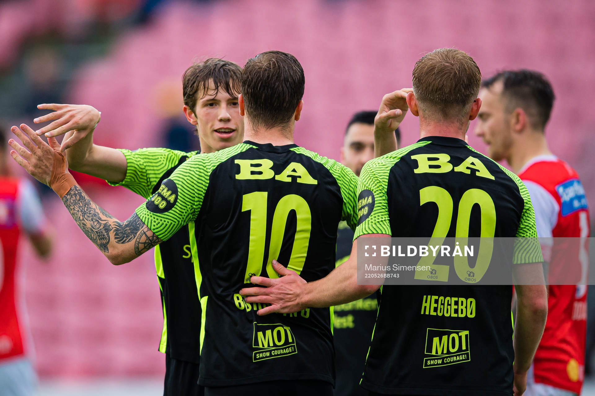 Frederik Lindbøg Børsting of Brann celebrates