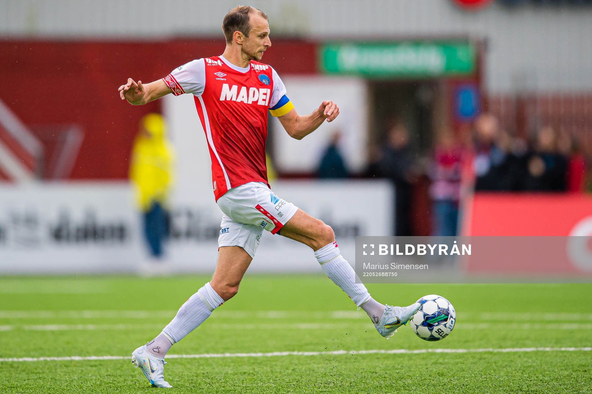 Lars Christian Krogh Gerson of Kongsvinger during the OBOS-ligaen match between Kongsvinger and Brann on May 26, 2022 in Kongsvinger.