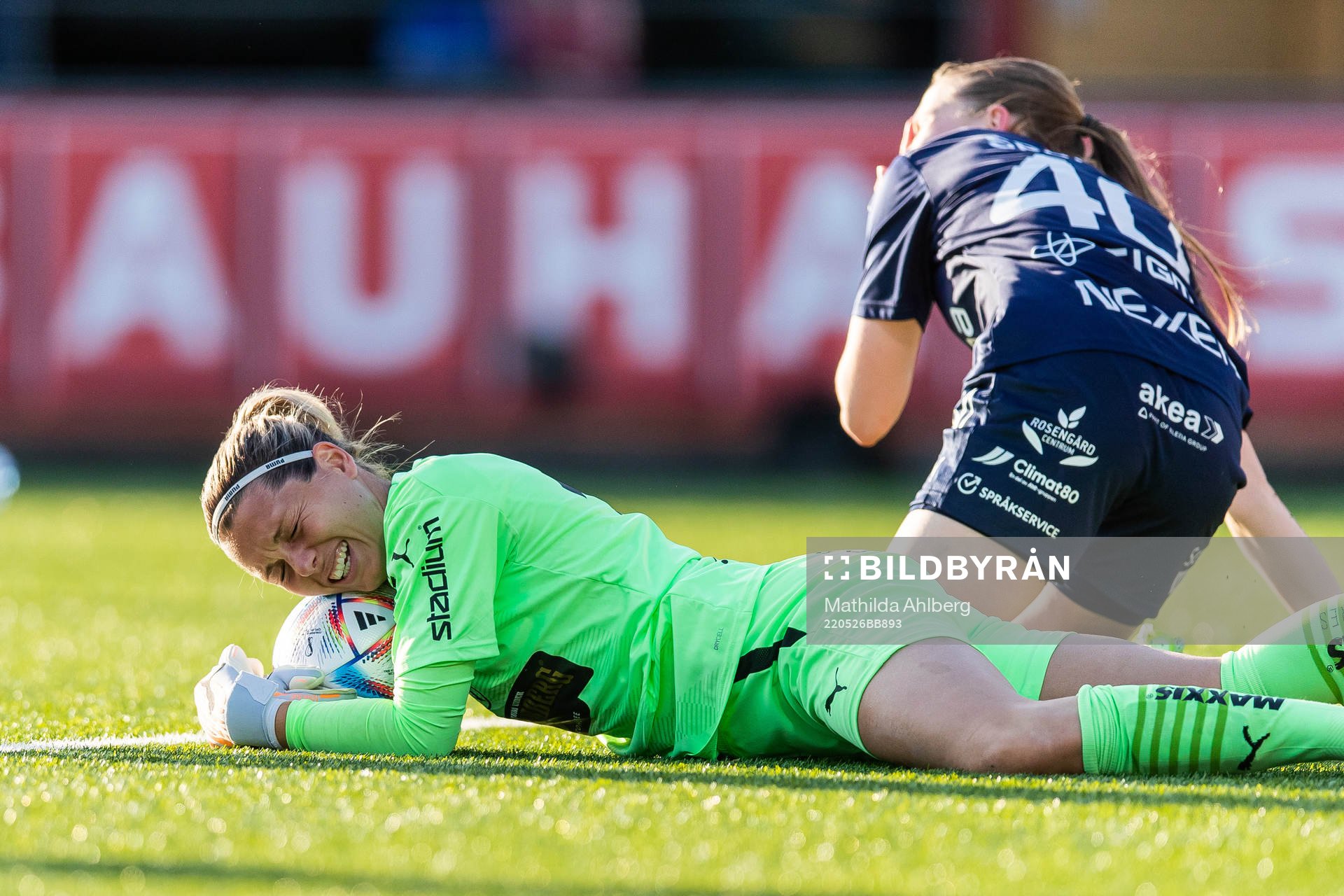 Häckens målvakt Jennifer Falk