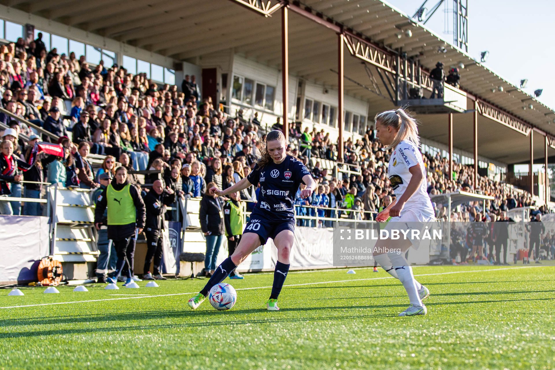 Rosengårds Bea Sprung och Häckens Lotta Öqvist