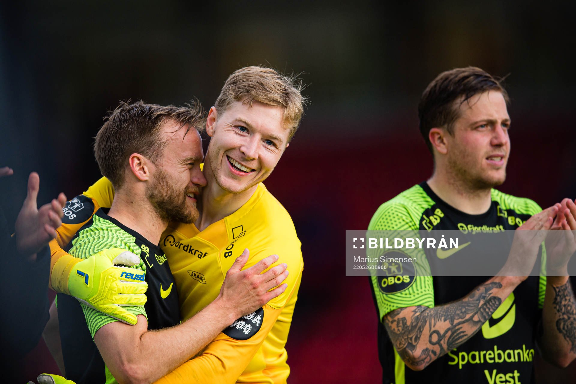 Bård Finne and Mathias Lønne Dyngeland of Brann