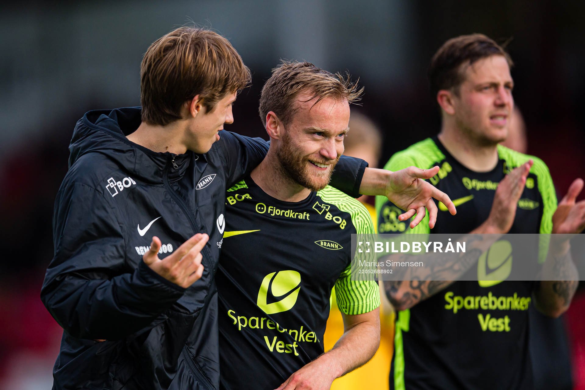 Niklas Jensen Wassberg and Bård Finne of Brann