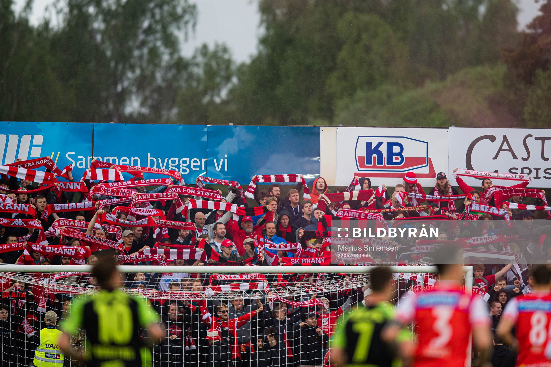 Spectators in the stands