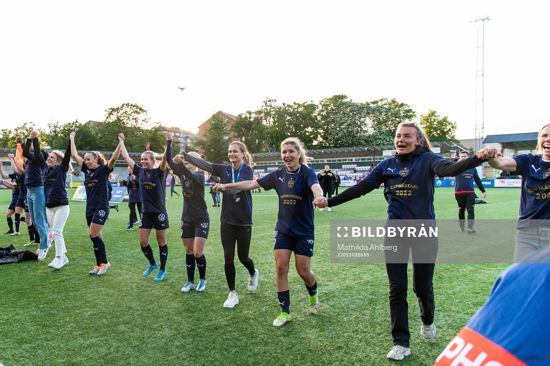Rosengårds spelare jublar