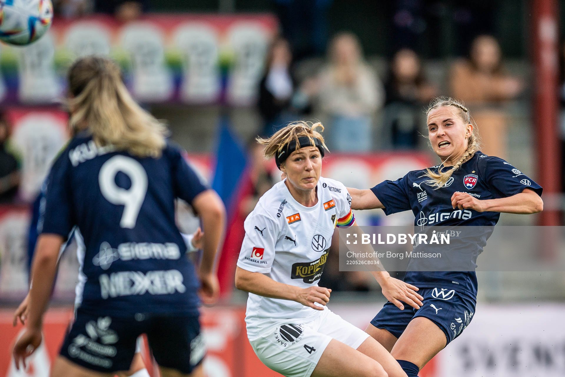 Häckens Luna Nørgaard Gevitz och Rosengårds Ria Noora