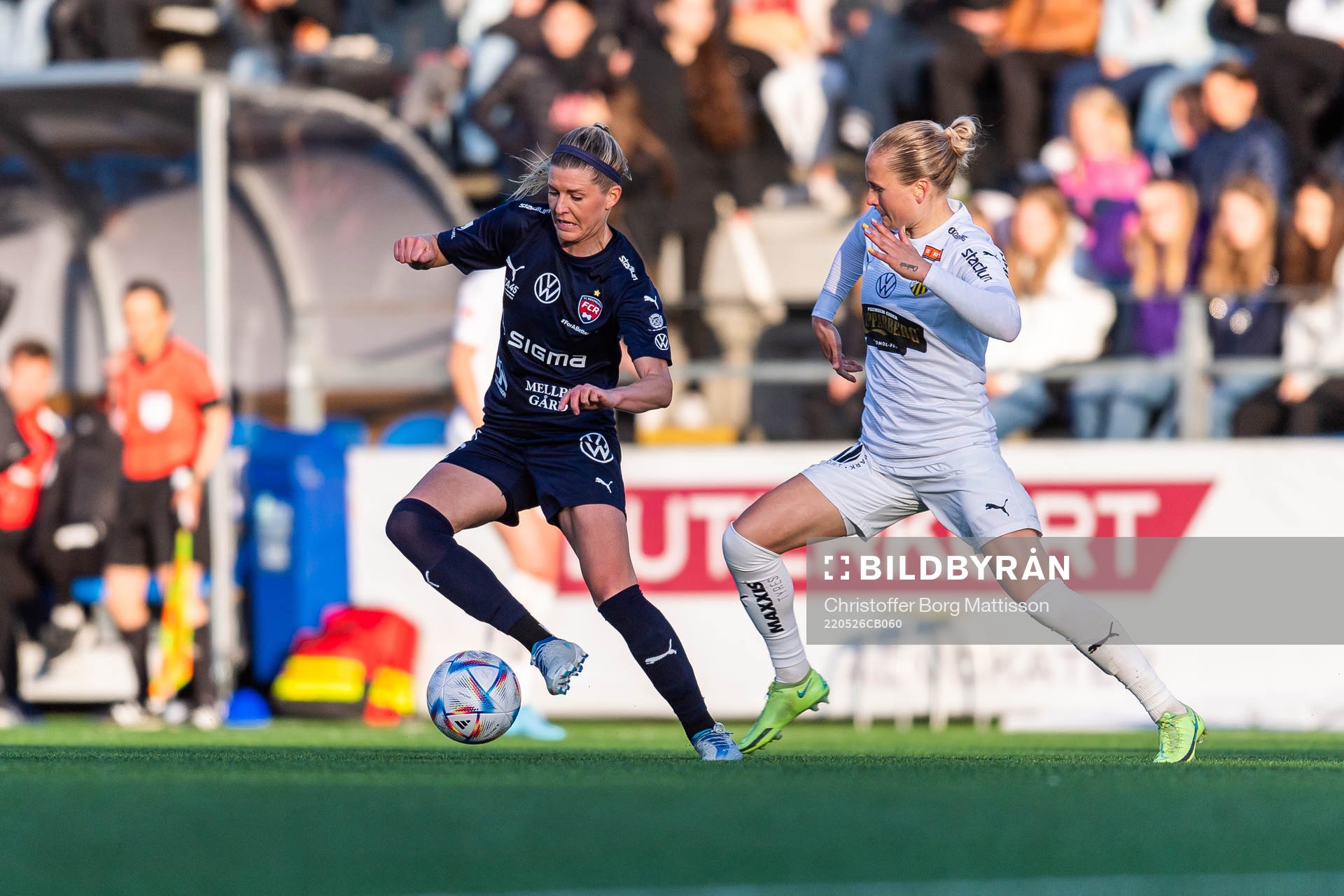 Rosengårds Olivia Schough och Häckens Filippa Curmark