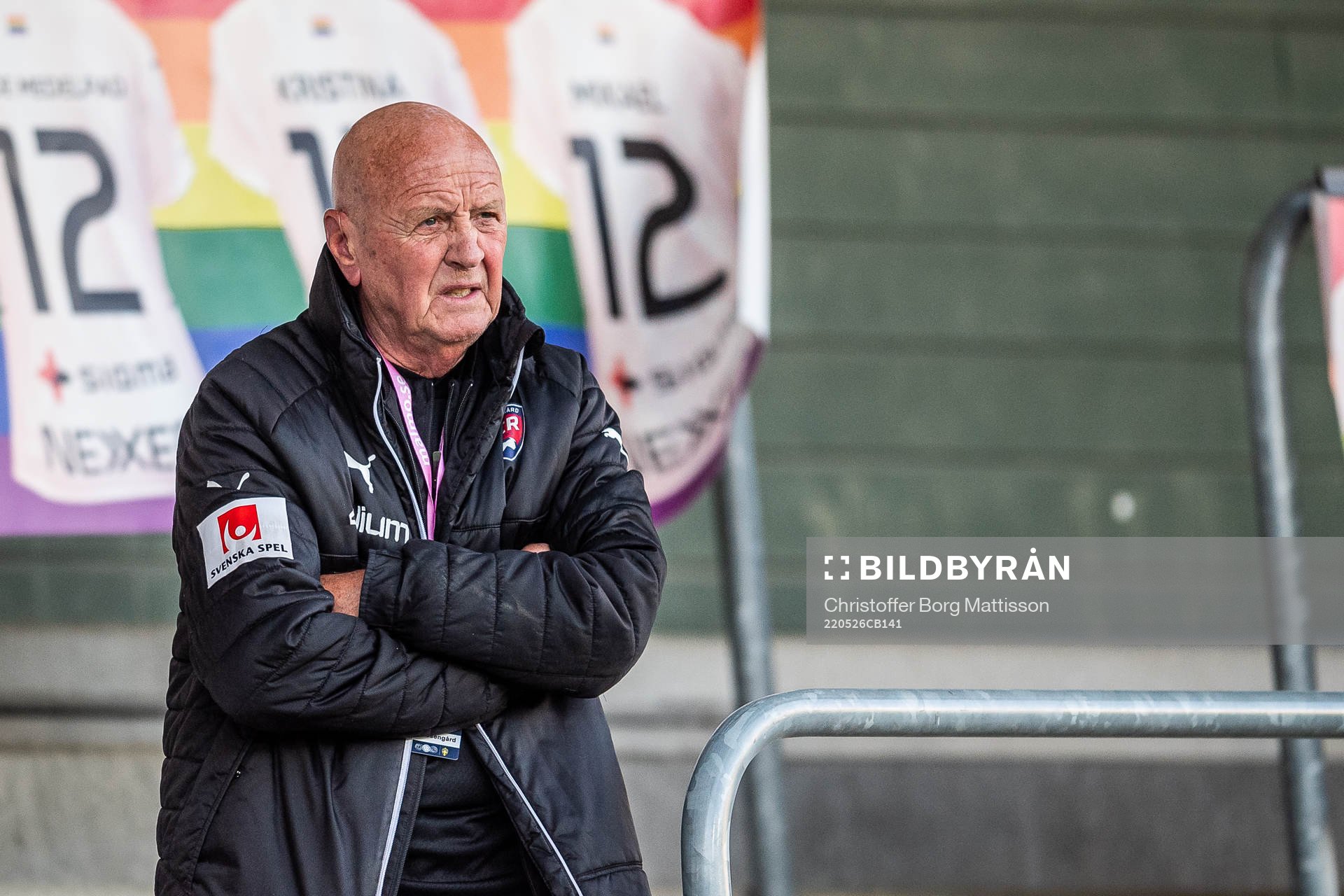 Rosengårds Erling Nilsson på läktaren