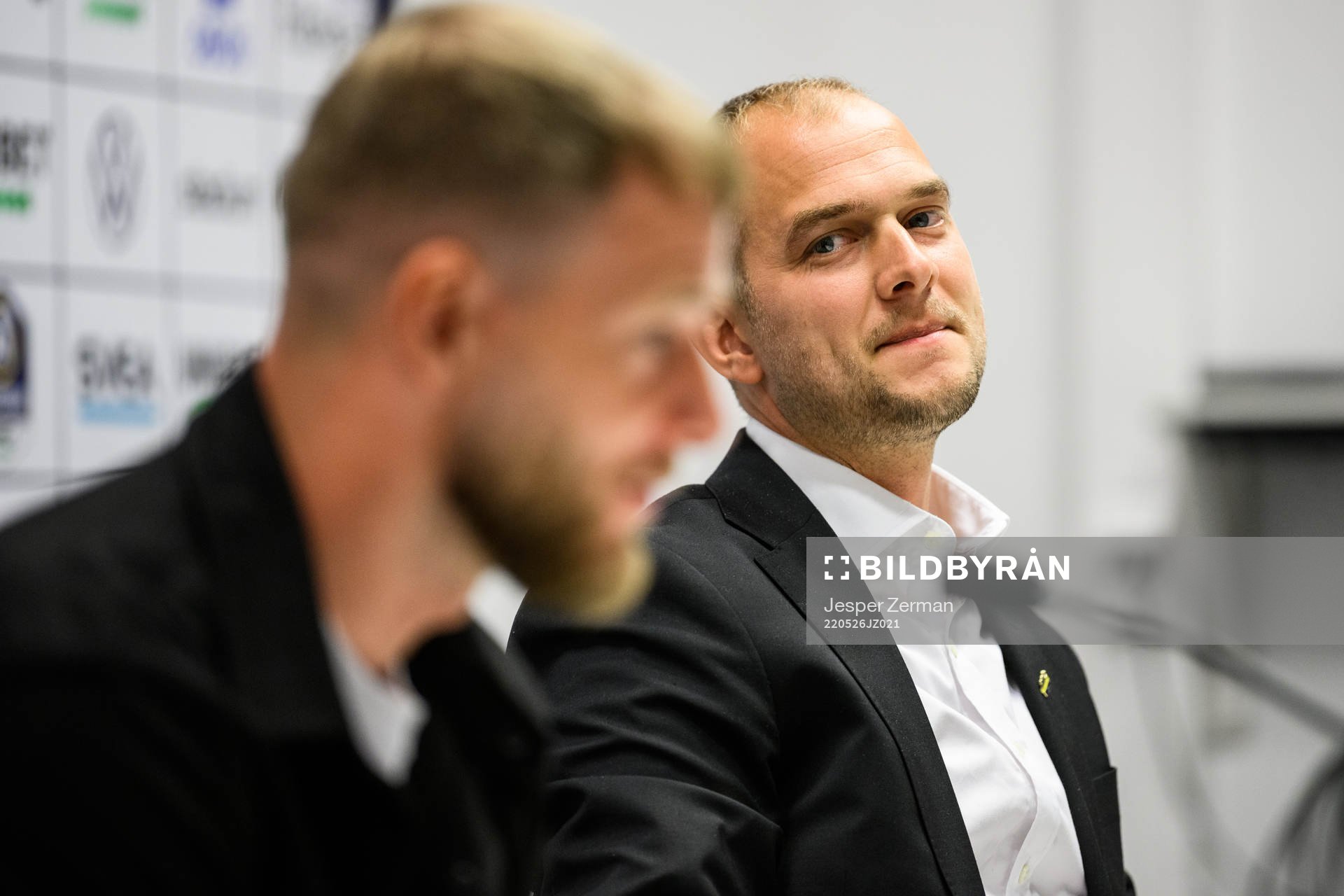 s John Guidetti och sportchef Henrik Jurelius