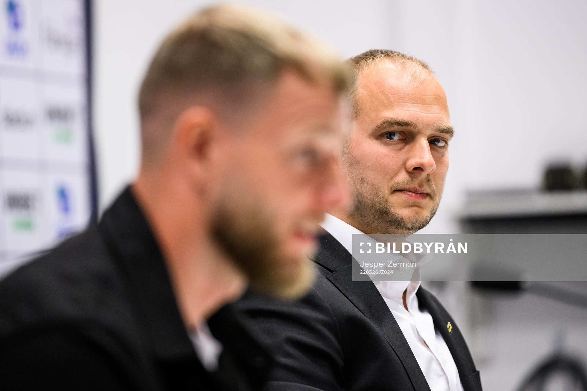 s John Guidetti och sportchef Henrik Jurelius