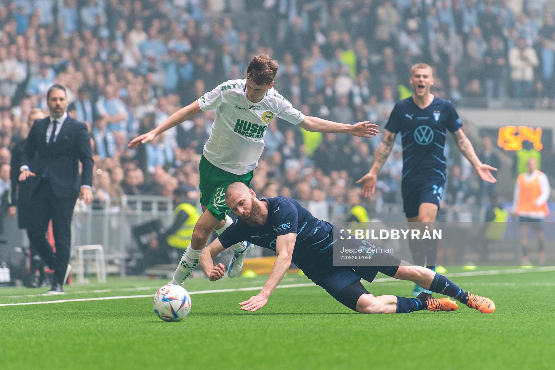 Hammarbys Williot Swedberg och Malmö FFs Jo Inge Berget