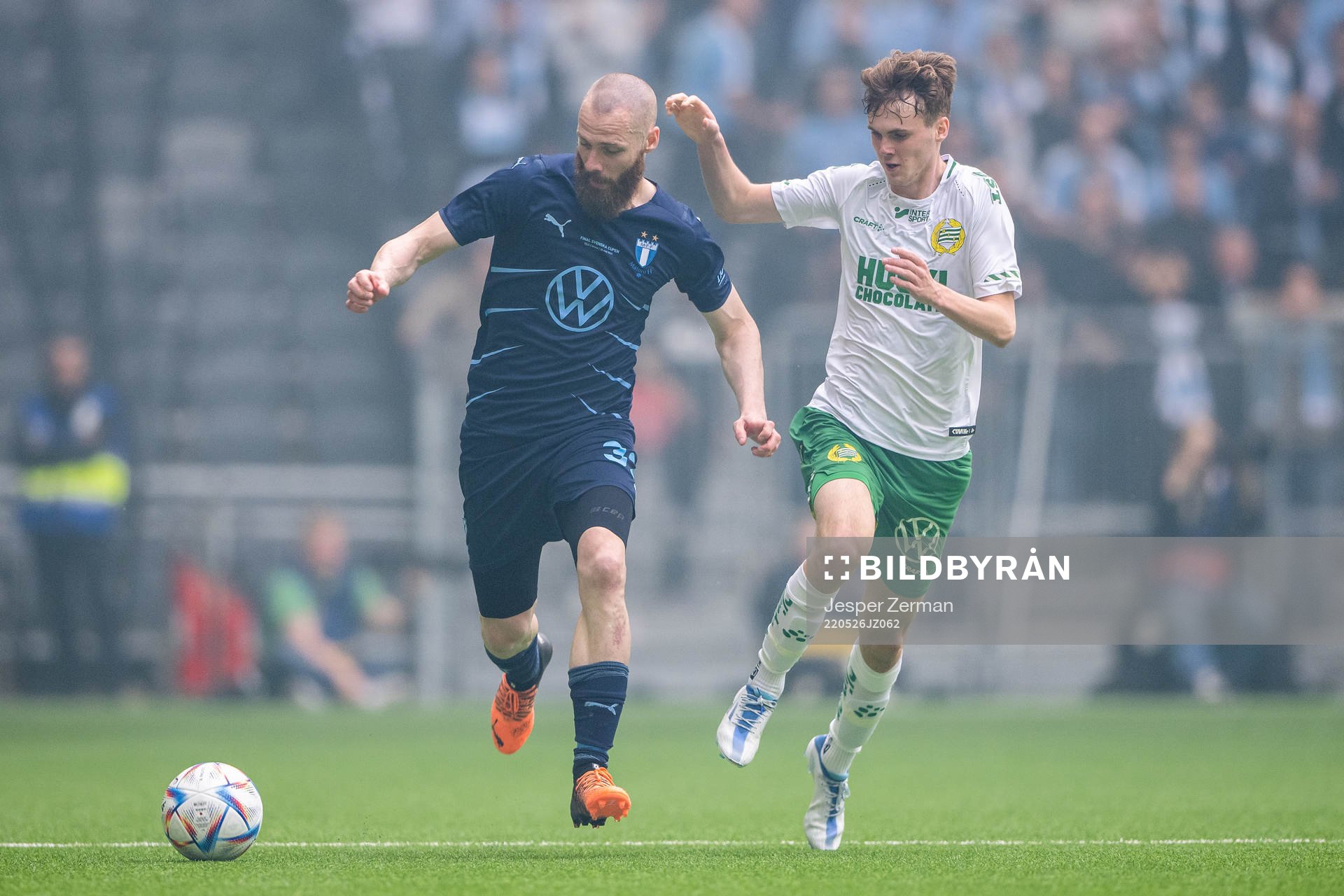 Malmö FFs Jo Inge Berget och Hammarbys Williot Swedberg