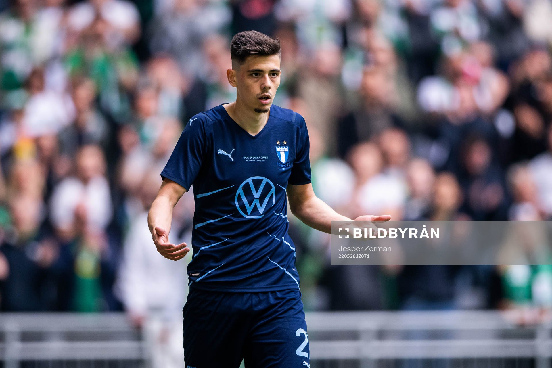 Malmö FFs Dennis Hadzikadunic deppar