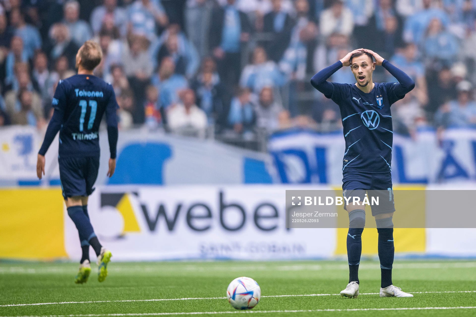 Malmö FFs Veljko Birmancevic reagerar